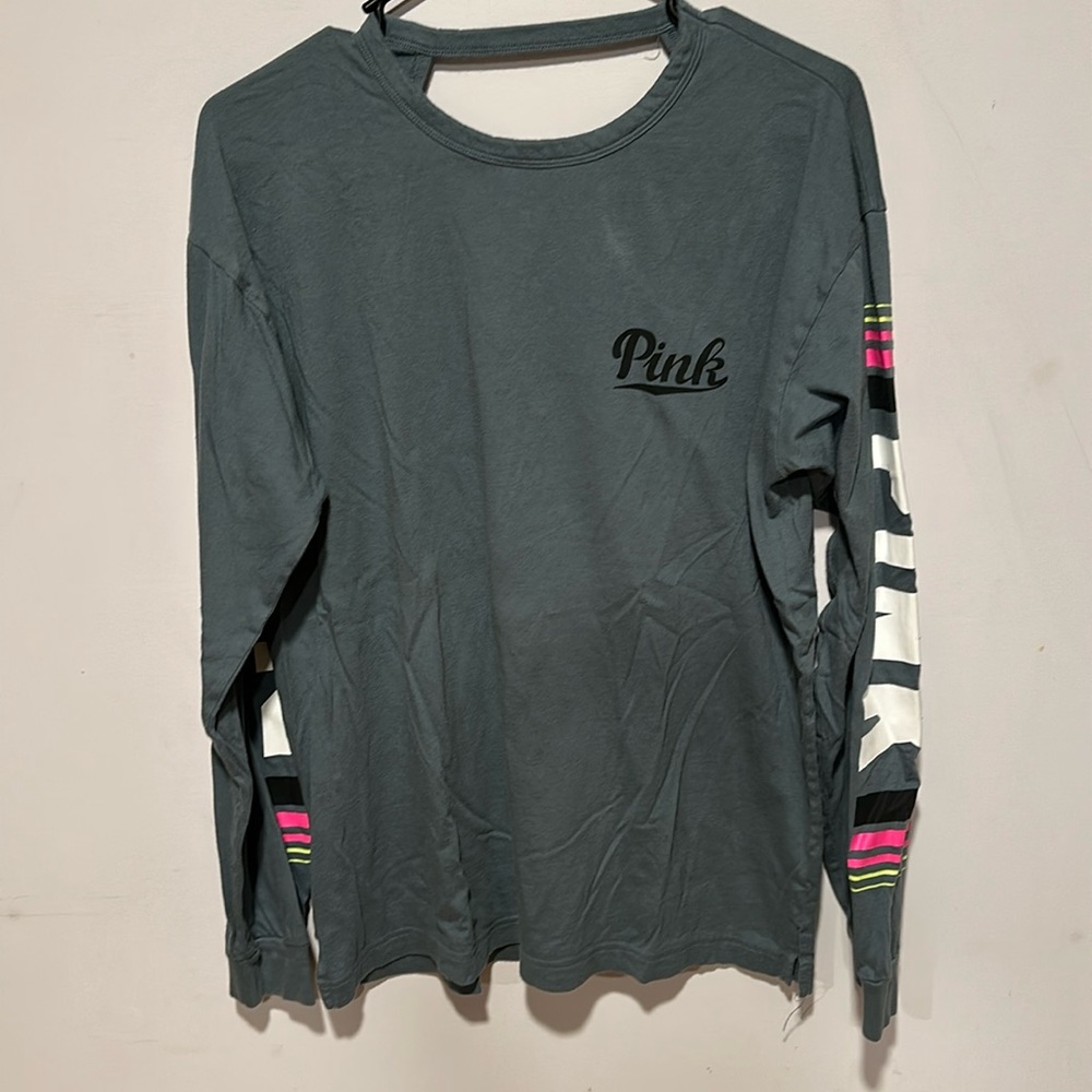Pink oversized long sleeve.